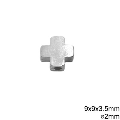 Σταυρός Χυτός 9X9mm Ασημί_25510385-SL